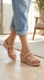 Beige Formal Slipper For Women PU0888 - View 2