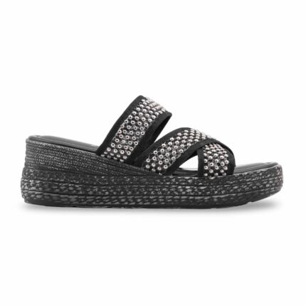 Black Formal Slipper For Women PU0889 - View 2