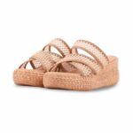 Beige Formal Slipper For Ladies PU0889 - View 3