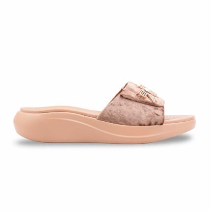 Beige Formal Women Slipper PU0890 - View 2