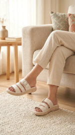 Golden Formal Slipper For Women PU0894 - View 1