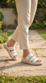 Golden Formal Slipper For Women PU0894 - View 2