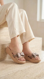 Beige Formal Slipper For Women PU0896 - View 3