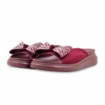 Maroon Formal Slipper For Women PU0899 - View 3
