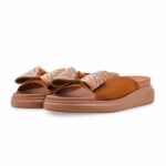 Tan Formal Slipper For Women PU0899 - View 3