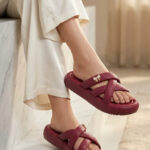 Maroon Formal Slipper For Ladies PU0900 - View 1