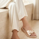 Golden Formal Slipper For Women PU0901 - View 1