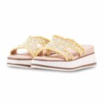 Beige Formal Slipper For Ladies PU0910 - View 3