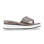 Grey Formal Slipper For Women PU0913 - View 2