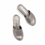 Grey Formal Slipper For Women PU0913 - View 5