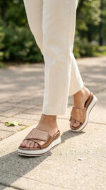 Golden Formal Slipper For Women PU0913 - View 2