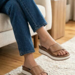 Golden Formal Slipper For Women PU0913 - View 1
