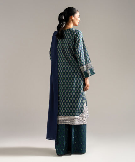 Blue Lawn Straight Suit - View 1
