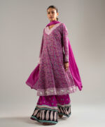 Pink Lawn Pishwas Suit - View 5
