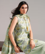 Green Lawn Straight Suit - View 2