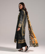 Black Lawn Straight Suit - View 3