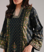 Black Lawn Straight Suit - View 4