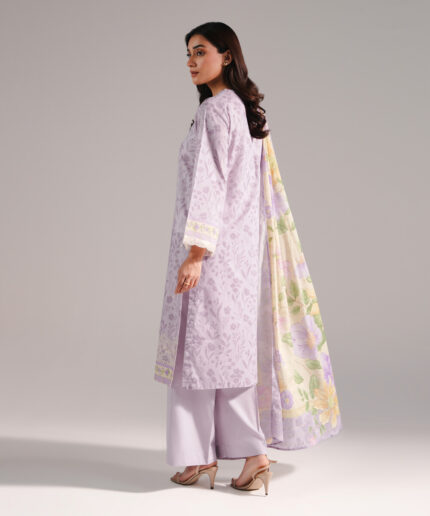 Lilac Lawn Straight Suit - View 2