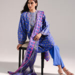 Blue Lawn Straight Suit - View 1