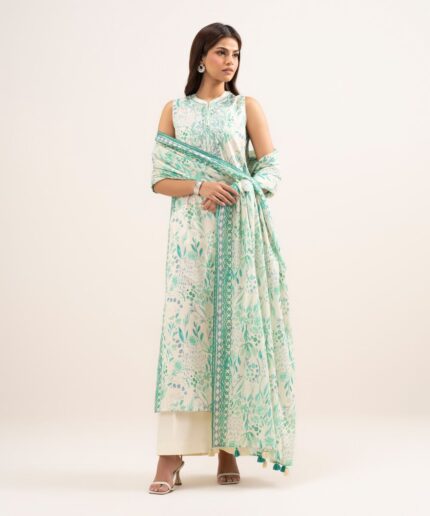 Unstitched 3-Piece Ensemble - View 2