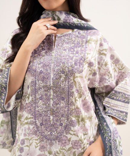 Unstitched 3-Piece Ensemble - View 2
