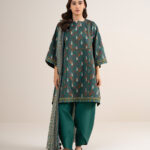 Green Lawn Unstitched Ensemble - View 1