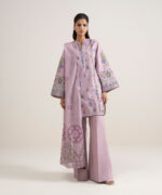 Light Purple Lawn Unstitched Ensemble - View 1