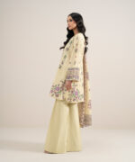 Light Yellow Lawn Unstitched Ensemble - View 4