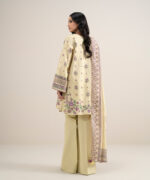 Light Yellow Lawn Unstitched Ensemble - View 3