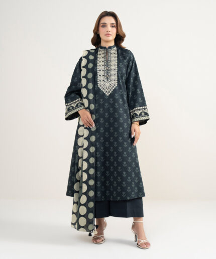 Unstitched 3-Piece Ensemble - View 2