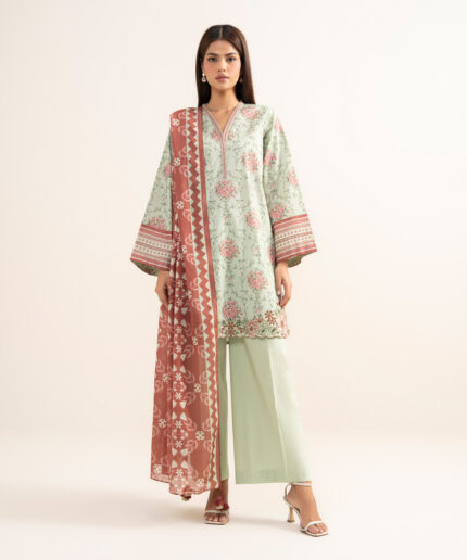 Unstitched 3-Piece Ensemble - View 2