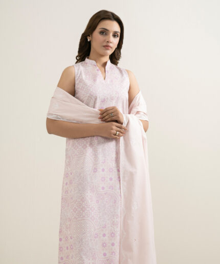 Unstitched 3-Piece Ensemble - View 2