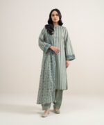 Sage Green Lawn Unstitched Ensemble - View 1