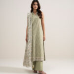 Sage Green Lawn Unstitched Ensemble - View 1