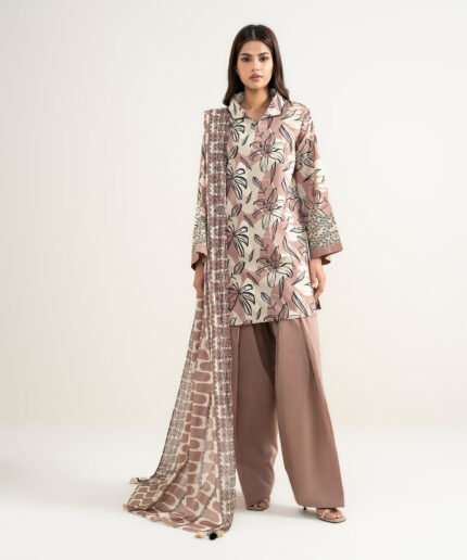 Unstitched 3-Piece Ensemble - View 1