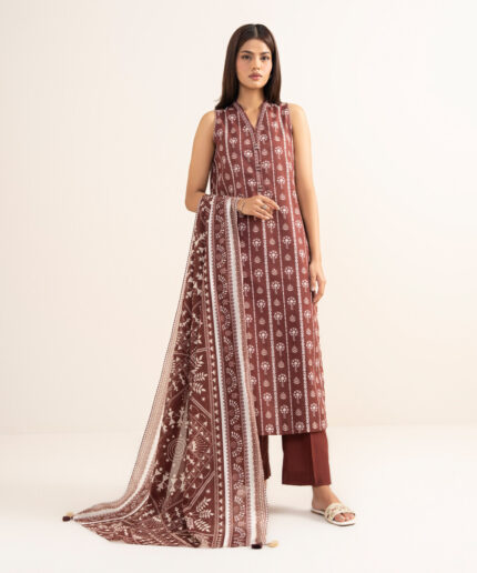 Unstitched 3-Piece Ensemble - View 2