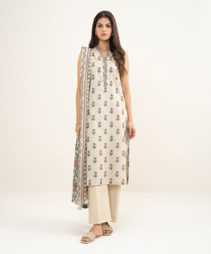 Unstitched 3-Piece Ensemble - View 2