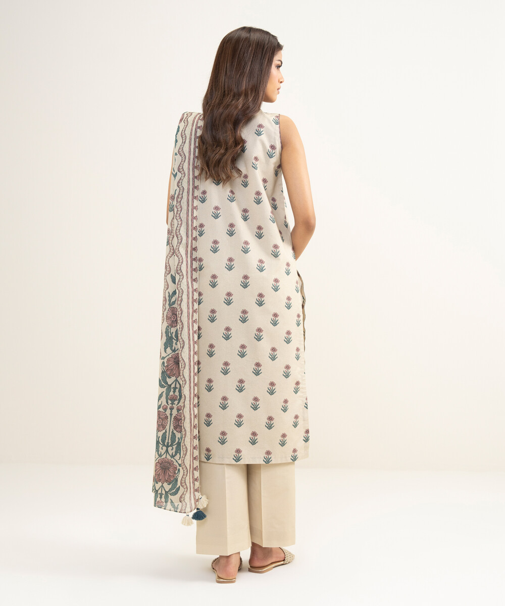 Unstitched 3-Piece Ensemble - View 1 Unstitched 3-Piece Ensemble - View 1