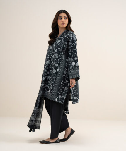 Black Lawn Unstitched Ensemble - View 1