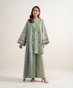 Sage Green Lawn Unstitched Ensemble - View 5
