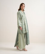Sage Green Lawn Unstitched Ensemble - View 3