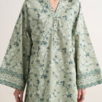 Sage Green Lawn Unstitched Ensemble - View 1