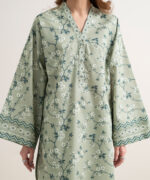 Sage Green Lawn Unstitched Ensemble - View 1