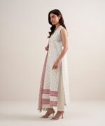 Off White Lawn Unstitched Ensemble - View 1