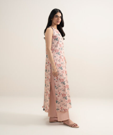 Light Corel Lawn Unstitched Ensemble - View 1