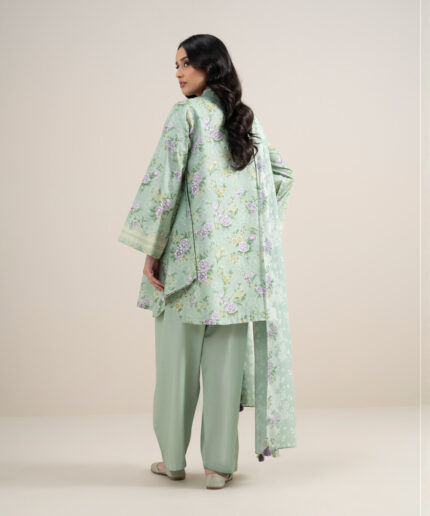 Light Mint Lawn Unstitched Ensemble - View 2