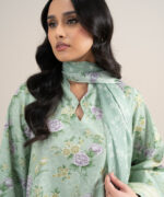 Light Mint Lawn Unstitched Ensemble - View 1
