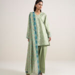 Sage Green Lawn Unstitched Ensemble - View 1