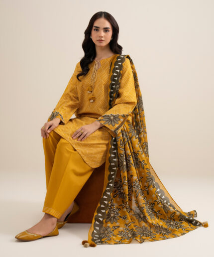 Unstitched 3-Piece Ensemble - View 1