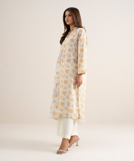 Multi Lawn Unstitched Ensemble - View 1